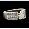 Image 1 : 2.90 ctw Diamond Ring - 14KT White Gold
