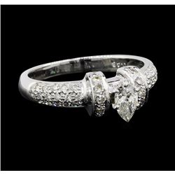 0.65 ctw Diamond Ring - 18KT White Gold