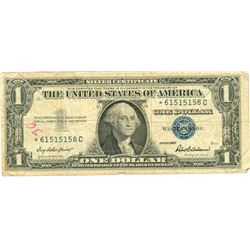 $1 VG+ Star Note Silver Certificate