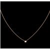 Image 2 : 0.09 ctw Diamond Necklace - 14KT Rose Gold