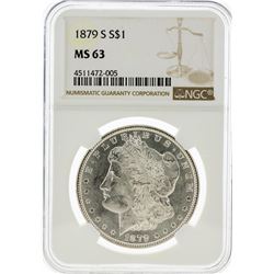 1879-S NGC MS63 Morgan Silver Dollar