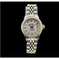 Rolex Two-Tone Diamond DateJust Ladies Watch