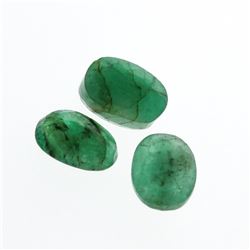 4.26 cts. Oval Cut Natural Emerald Parcel