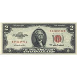 1953-A $2 XF/AV Red Seal Note