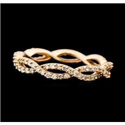 0.59 ctw Diamond Braided Eternity Band - 14KT Rose Gold