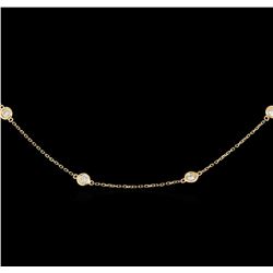 14KT Yellow Gold 0.99 ctw Diamond Necklace