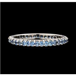 1.00 ctw Aquamarine Ring - 14KT White Gold