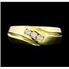 Image 2 : 0.28 ctw Diamond Three Stone Ring - 14KT Yellow Gold