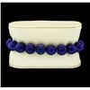 Image 1 : Silver Bead Bracelet with Diamond Clasp