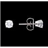 Image 2 : 0.50 ctw Diamond Stud Earrings - 14KT White Gold
