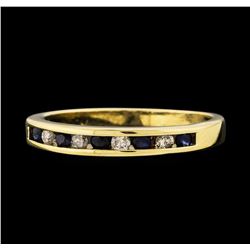 0.05 ctw Sapphire and Diamond Ring - 10KT Yellow Gold