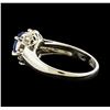 Image 3 : 0.71 ctw Sapphire and Diamond Ring - Platinum
