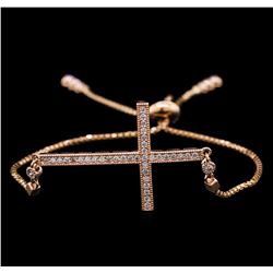 0.42 ctw Diamond Bracelet - 14KT Rose Gold