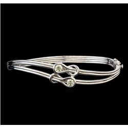 14KT White Gold 0.52 ctw Diamond Bangle Bracelet