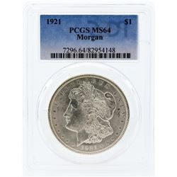 1921 PCGS MS64 Morgan Silver Dollar