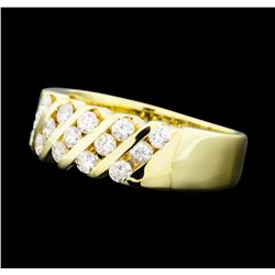 0.80 ctw Diamond Five Row Band - 14KT Yellow Gold