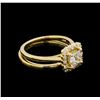 Image 1 : 14KT Yellow Gold 0.91 ctw Diamond Wedding Set