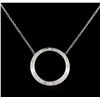 Image 2 : 0.50 ctw Diamond Necklace - 14KT White Gold