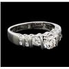 Image 2 : 1.00 ctw Diamond Ring - 18KT White Gold