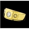 Image 1 : 0.40 ctw Diamond Ring - 18KT Yellow Gold