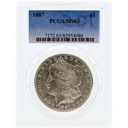 1887 PCGS MS63 Morgan Silver Dollar