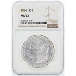 1886 NGC MS63 Morgan Silver Dollar