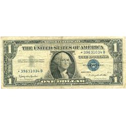 $1 VG+ Star Note Silver Certificate