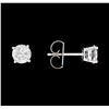 Image 2 : 1.33 ctw Diamond Earrings - 14KT White Gold