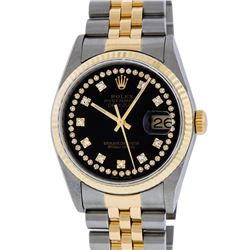 Rolex Two-Tone Diamond DateJust Men's Watch