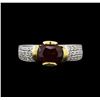Image 1 : 2.06 ctw Ruby and Diamond Ring - 18KT Two-Tone Gold
