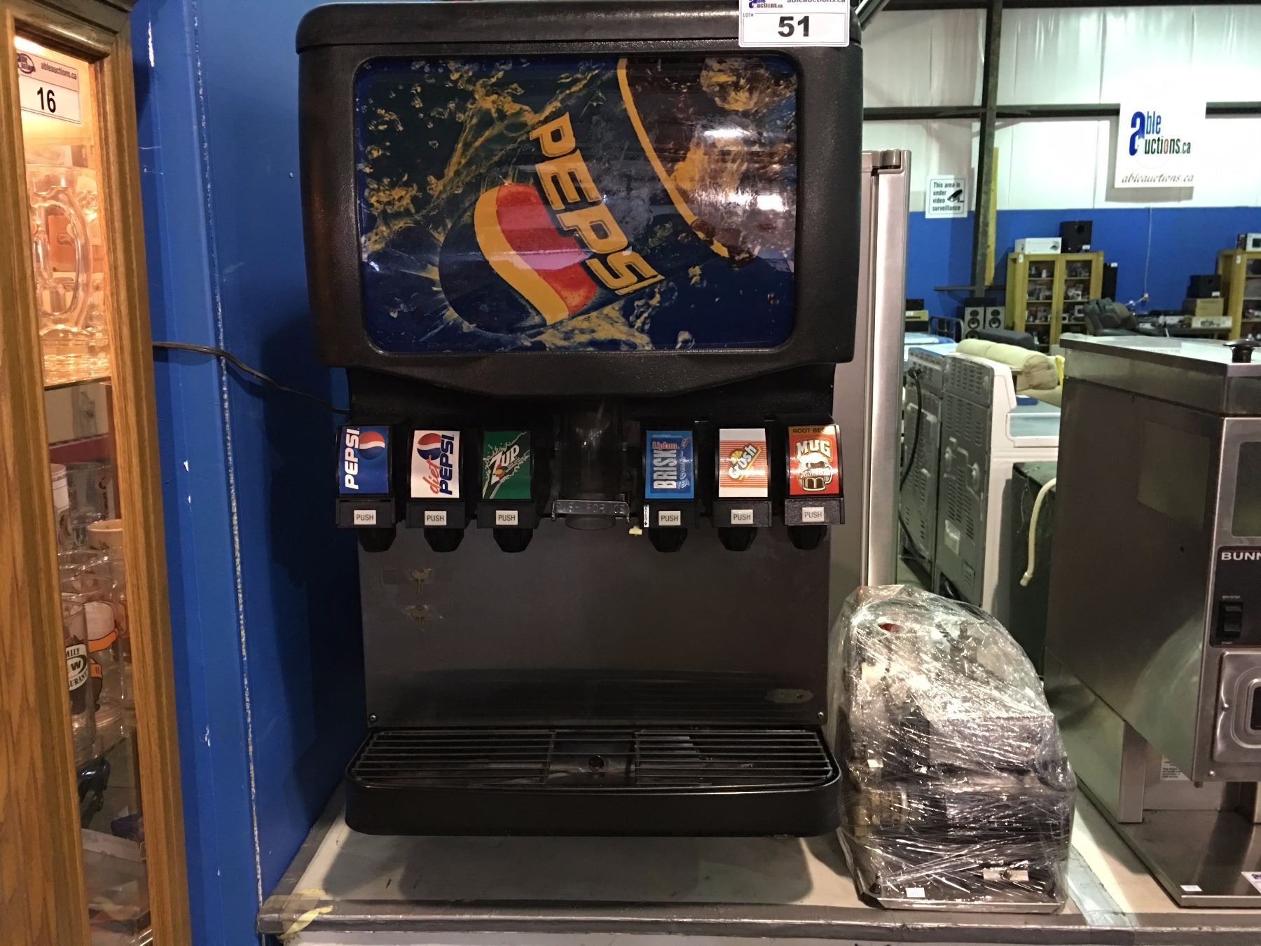 PEPSI COLA FOUNTAIN POP MACHINE ALL COMPLETE INCLUDES SYRUP CONTAINER ... PEPSI COLA FOUNTAIN POP MACHINE ALL COMPLETE INCLUDES SYRUP CONTAINER ...