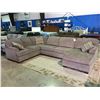 Image 2 : 3 PIECE GREY UPHOLSTERED SECTIONAL SOFA