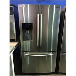 SAMSUNG 3 DOOR STAINLESS STEEL REFRIGERATOR WITH WATER & ICE ( MINOR SCRATCHES & DENTS MAY BE