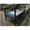 Image 2 : BLACK METAL FRAMED DAY BED (MATTRESS SOLD SEPARATE)