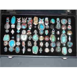 Box of Turquoise Rings