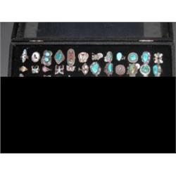 Box of Turquoise Rings