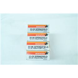 4 BOXES 20 ROUNDS WINCHESTER .30-06 SPRG 180GR SP