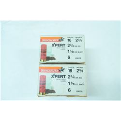2 BOXES 5 ROUNDS WINCHESTER 16GA 2 3/4” HEAVY FIELD LOAD