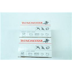 2 BOXES 25 ROUNDS WINCHESTER 12GA 2 3/4” 7.5 SHOT