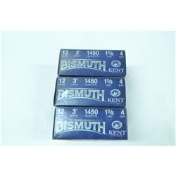 3 BOXES 10 ROUNDS KENT BISMUTH 12GA 3” 4 SHOT