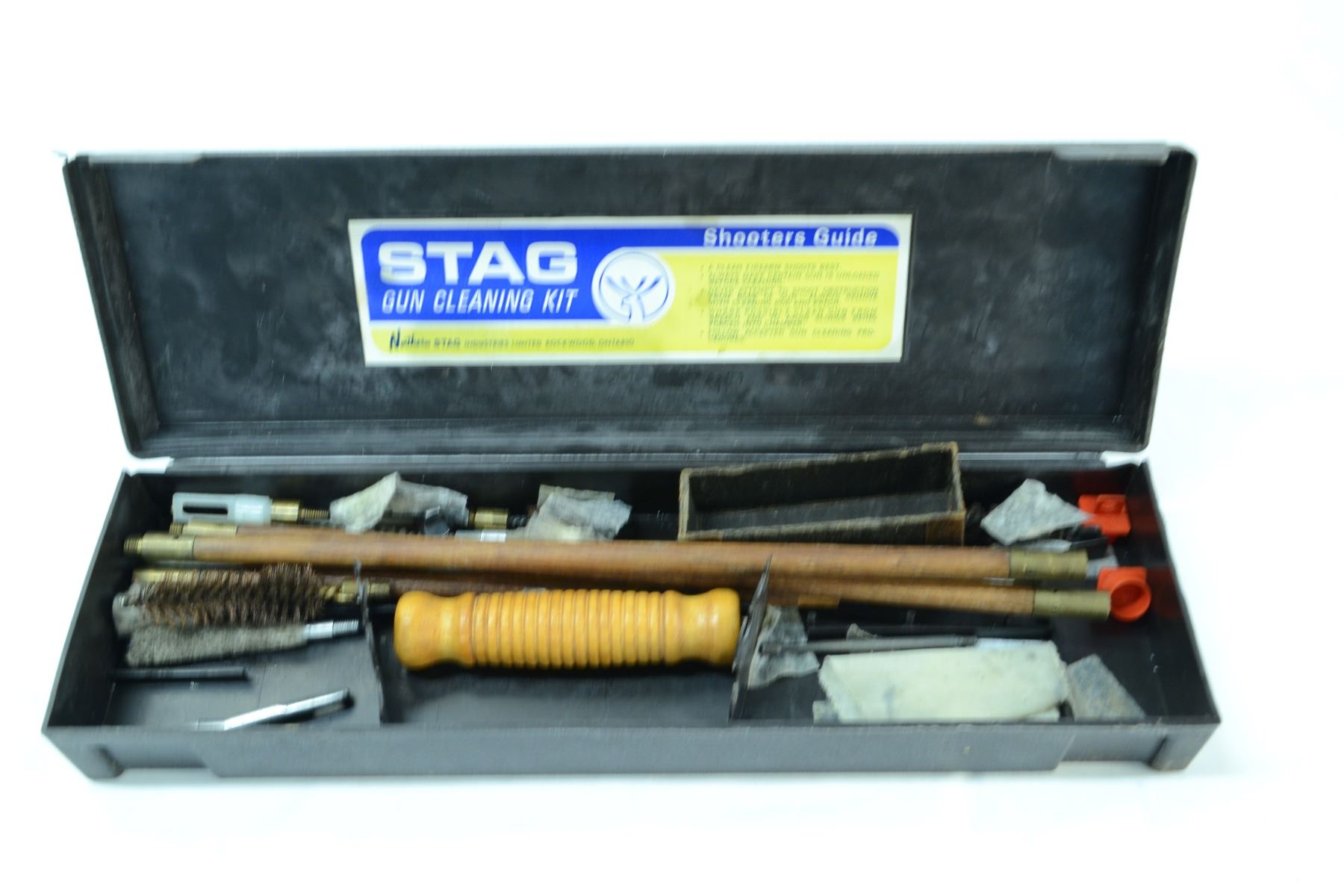 STAG VINTAGE WOOD GUN CLEANING KIT
