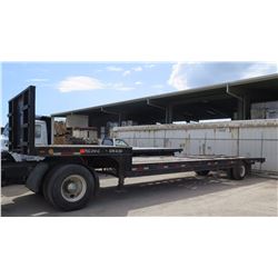 FLATBED TRAILER -35" LONG 8" WIDE - REGISTRATION UNKNOWN