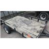 Image 2 : SMALL TRAILER - TIRES ARE FLAT - HAS SOME RUST, REGISTRATION UNKNOWN