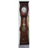 Image 1 : ANTIQUE INLAID HAND PAINTED FRENCH GRANDFATHER CLOCK APPROX. 7.5' IN HEIGHT