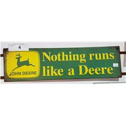 JOHN DEERE SST SIGN APPROX. 4.5" X 16"