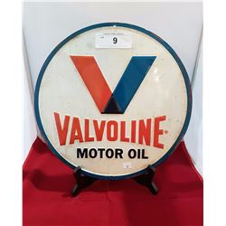 VALVOLINE MOTOR OIL SST SIGN 12" DIAMETER