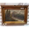Image 1 : GILT FRAMED OIL PAINTING APPROX 22" X 16"