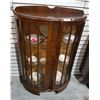 Image 1 : 1920'S ENGLISH CURVED DISPLAY CABINET