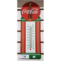 COCA COLA THERMOMETER APPROX 15"