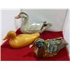 Image 1 : 3 DECORATIVE WOODEN DECOY DUCKS